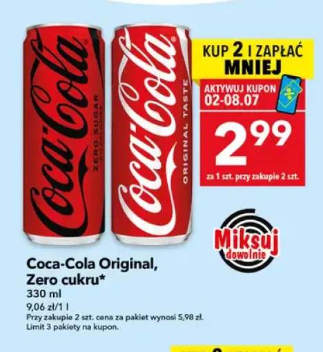 Napój gazowany Coca-Cola Original +1 wariant