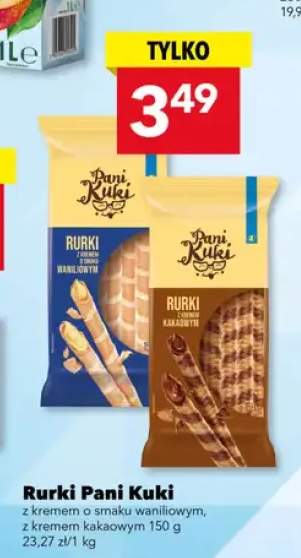 Rurki z kremem kakaowym Pani Kuki +1 wariant