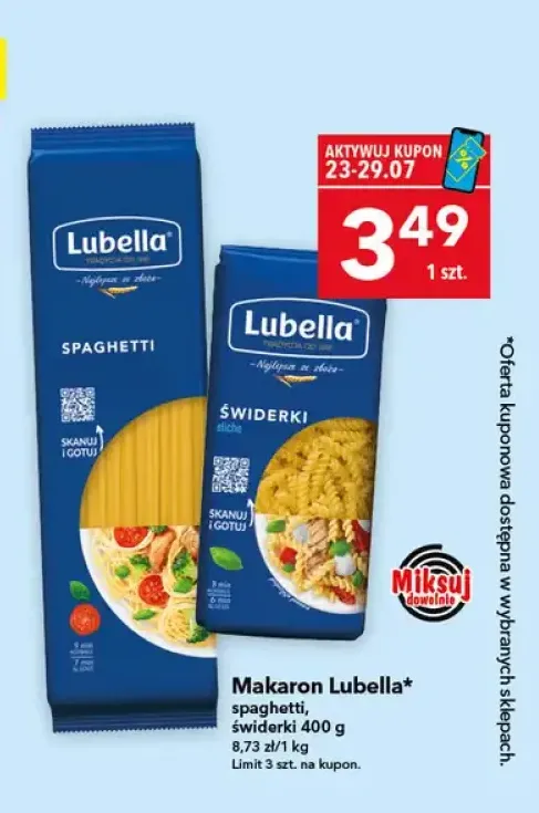 Makaron spaghetti Lubella +1 wariant