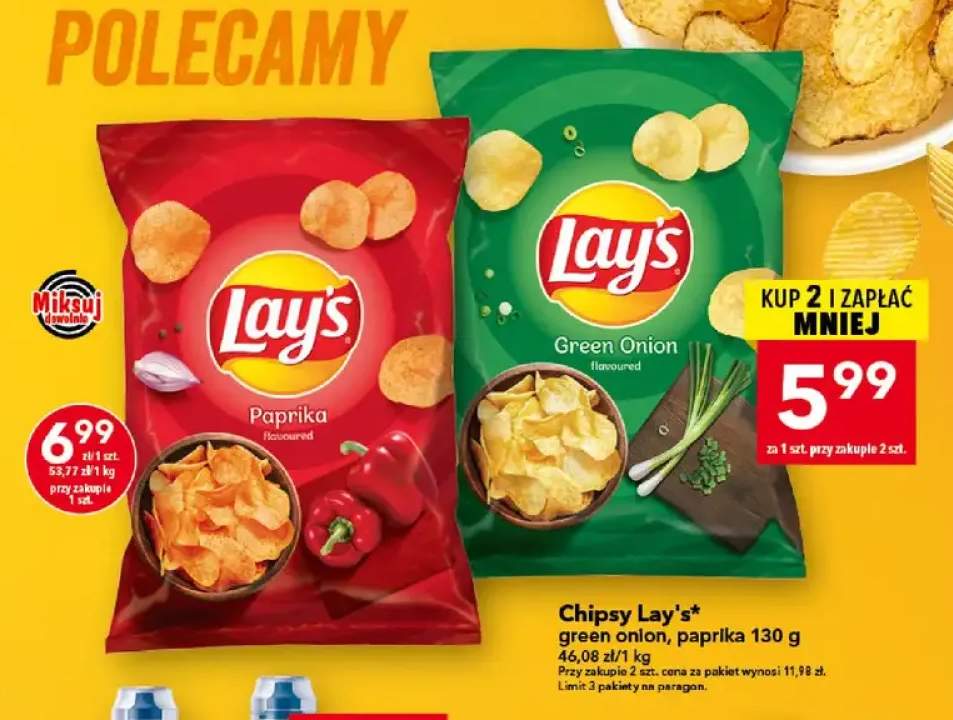 Chipsy Lay's Green Onion +1 wariant