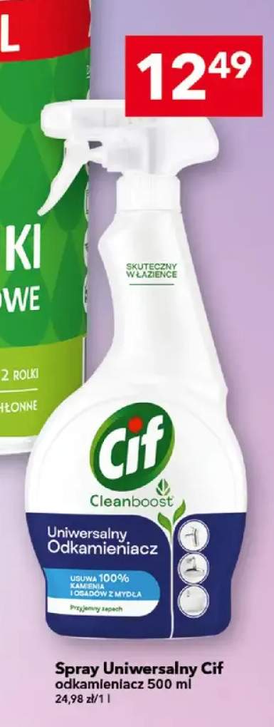 Spray uniwersalny odkamieniacz Cif Cleanboost