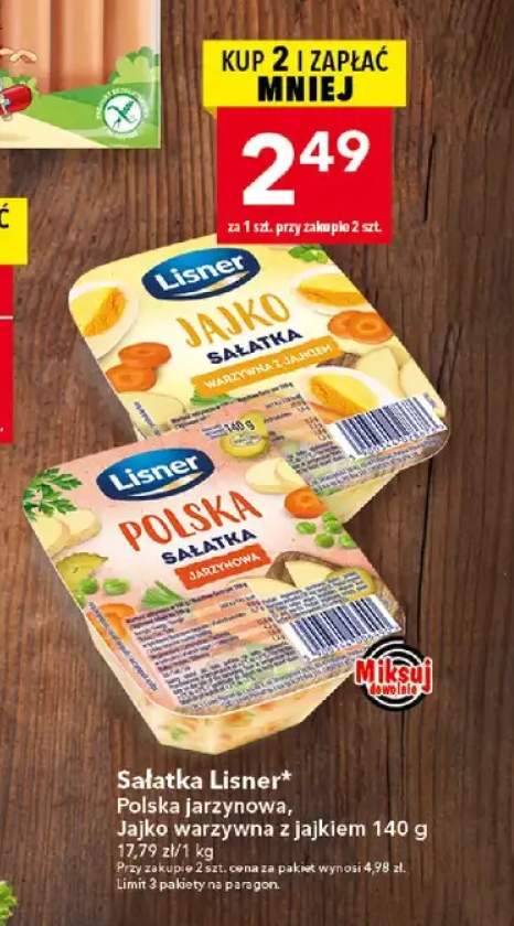 Sałatka polska jarzynowa Lisner +1 wariant