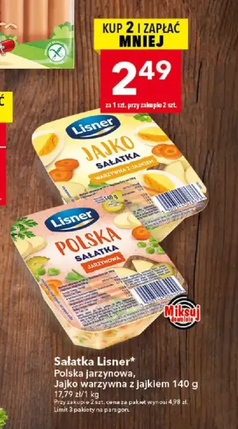 Sałatka polska jarzynowa Lisner +1 wariant