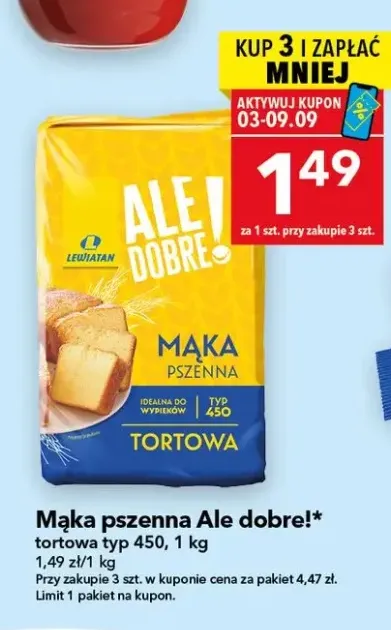 Mąka pszenna Ale Dobre! tortowa typ 450