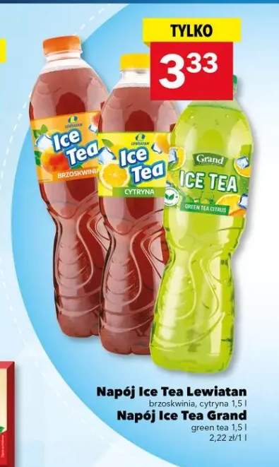 Napój Ice Tea brzoskwinia Lewiatan +2 warianty