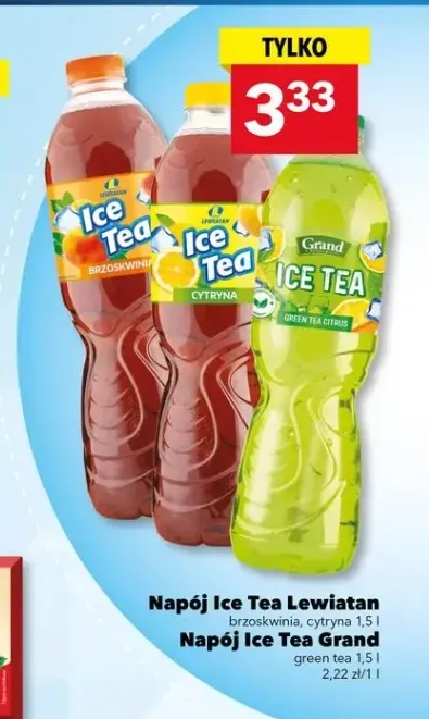Napój Ice Tea brzoskwinia Lewiatan +2 warianty