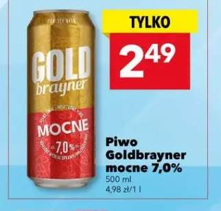 Piwo Goldbrayner mocne 7,0%