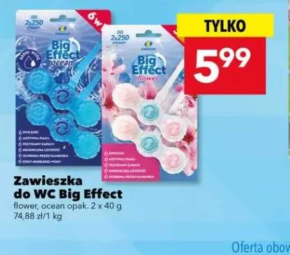 Zawieszka do WC Big Effect flower 2-pak +1 wariant