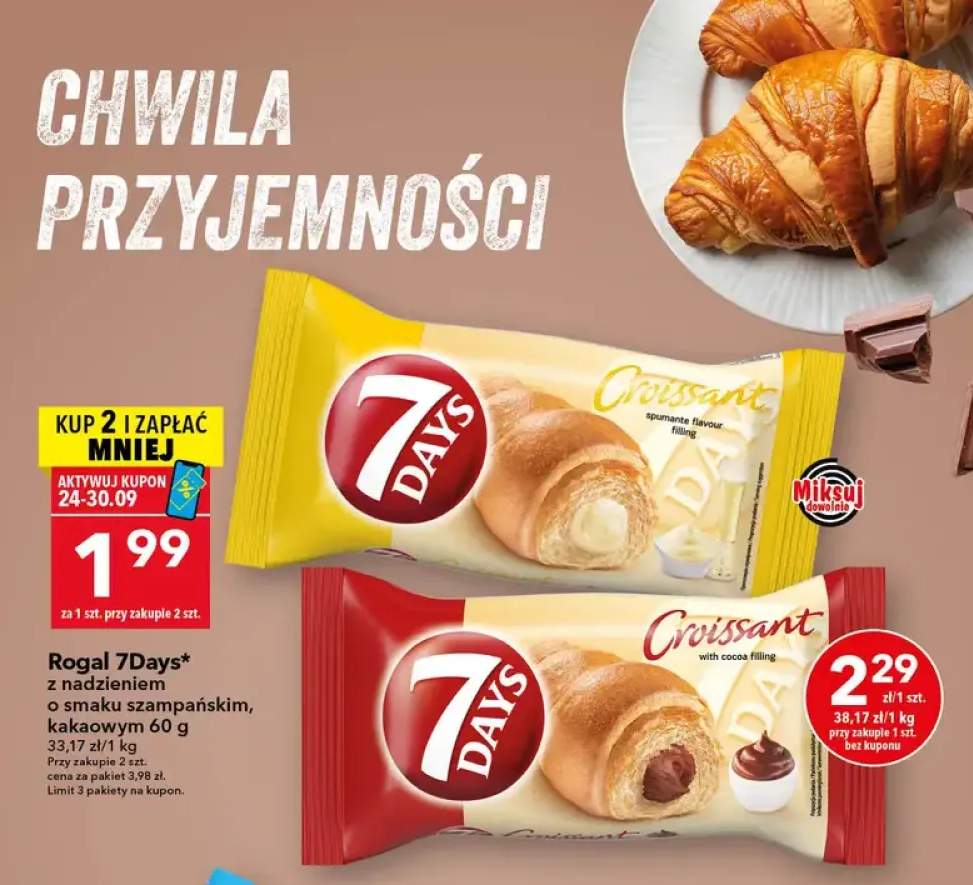 Rogal 7Days z nadzieniem kakaowym +1 wariant