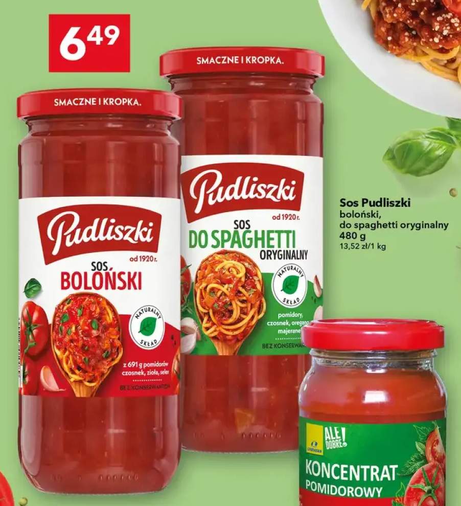 Sos Pudliszki boloński +1 wariant