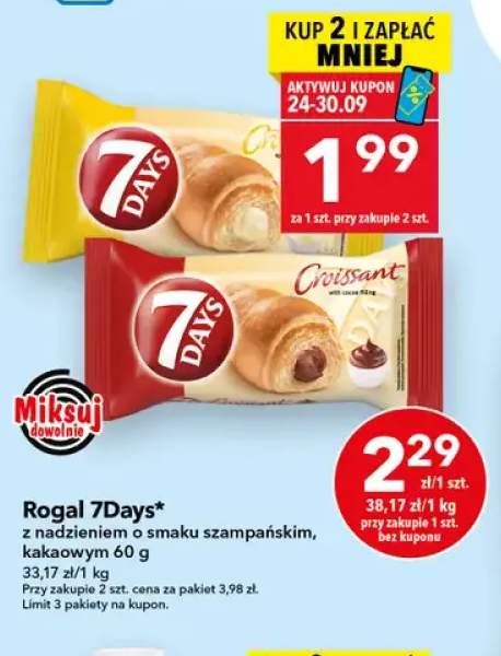 Rogal 7Days z nadzieniem o smaku szampańskim +1 wariant