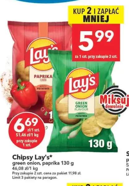Chipsy Lay's green onion +1 wariant