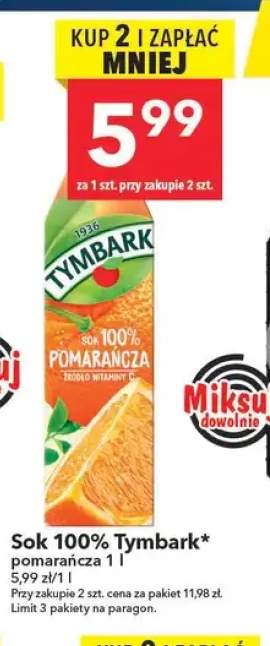 Sok Tymbark pomarańcza 100%