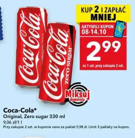 Napój gazowany Coca-Cola Original +1 wariant