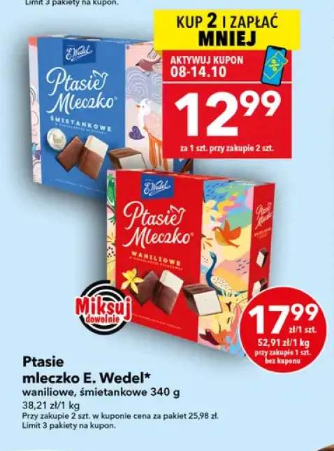 Ptasie mleczko waniliowe +1 wariant