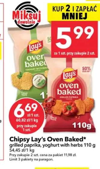 Chipsy Lay's Oven Baked yoghurt with herbs +1 wariant