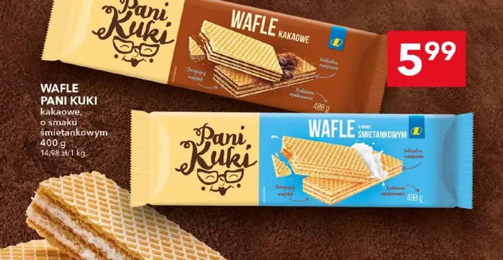 Wafle Pani Kuki kakaowe +1 wariant