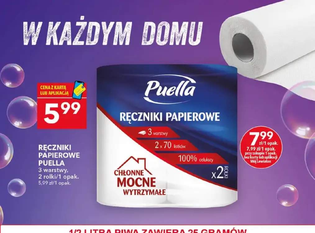 Ręczniki papierowe Puella 3 warstwy 2-pak