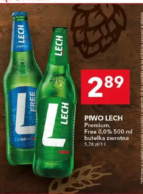 Piwo bezalkoholowe Lech +1 wariant