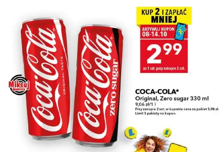 Napój gazowany Coca-Cola Original +1 wariant