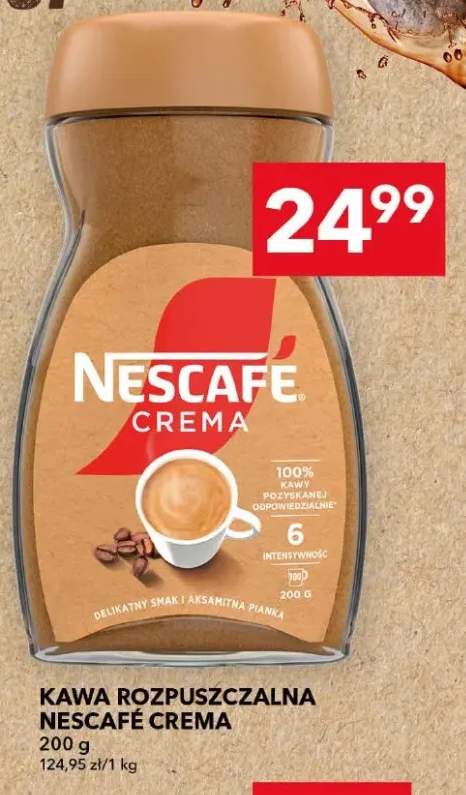 Kawa rozpuszczalna Nescafé Crema