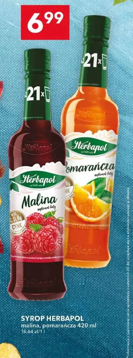 Syrop Herbapol malina +1 wariant