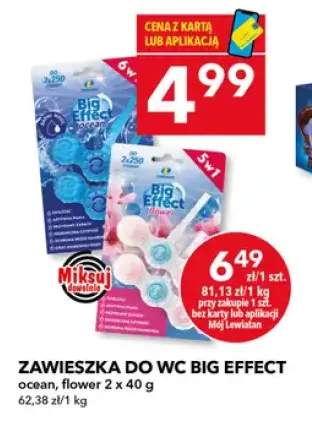 Zawieszka do WC Big Effect flower Lewiatan 2-pak 40 g +1 wariant