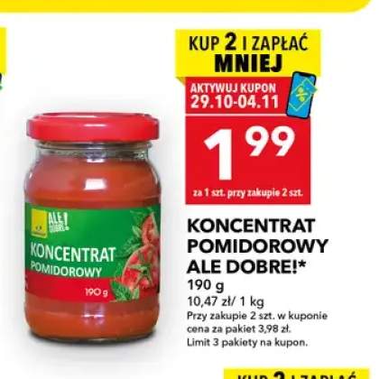 Koncentrat pomidorowy Ale Dobre!