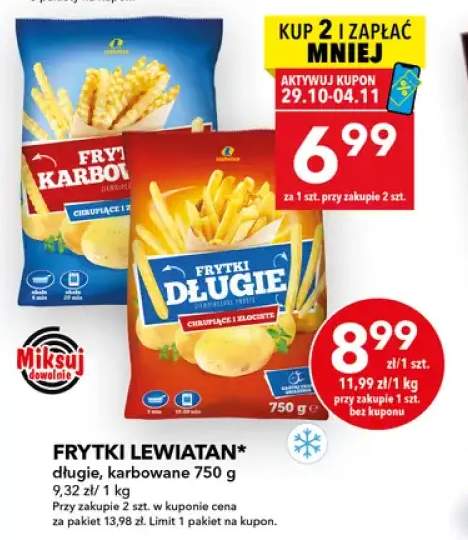 Frytki długie Lewiatan +1 wariant