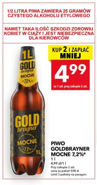 Piwo Goldbrayner Mocne 7,2%